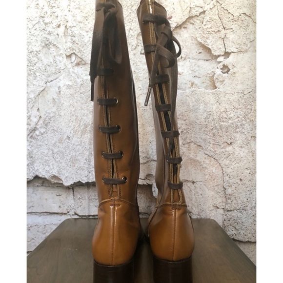 Paco Valiente Tan Leather Boots - Picture 2 of 5
